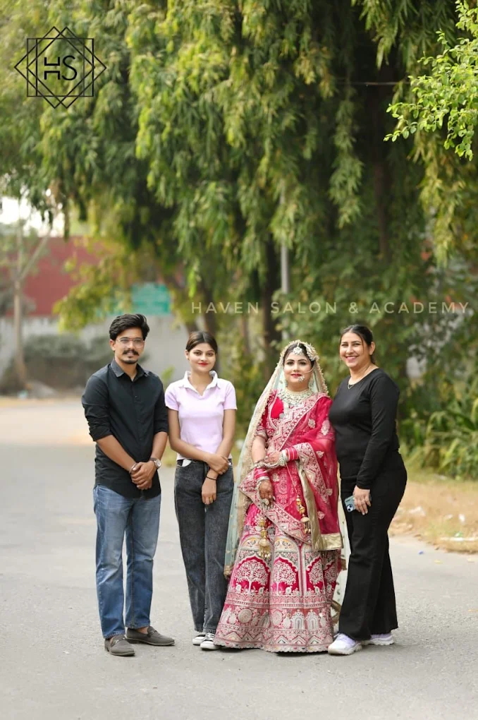 Haven Salon Academy Faridkot bridal makeup