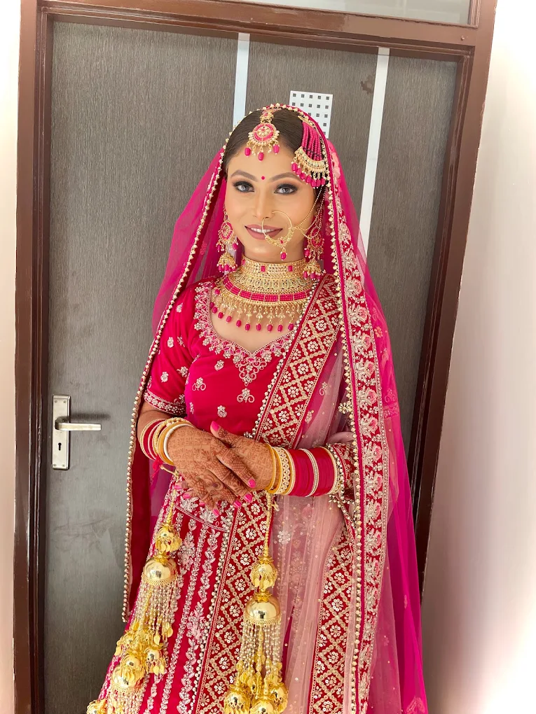 Mehzabeen nail and makeup studio salon Firozpur bride makeup