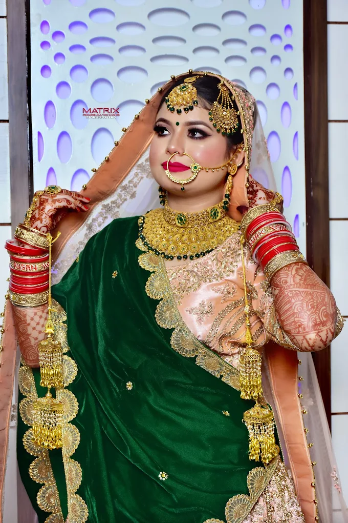 matrix salon malerkotla bridal makeup