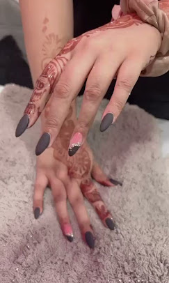 nail art by Saiba Makeup Artist Laxmi nagar Delhi