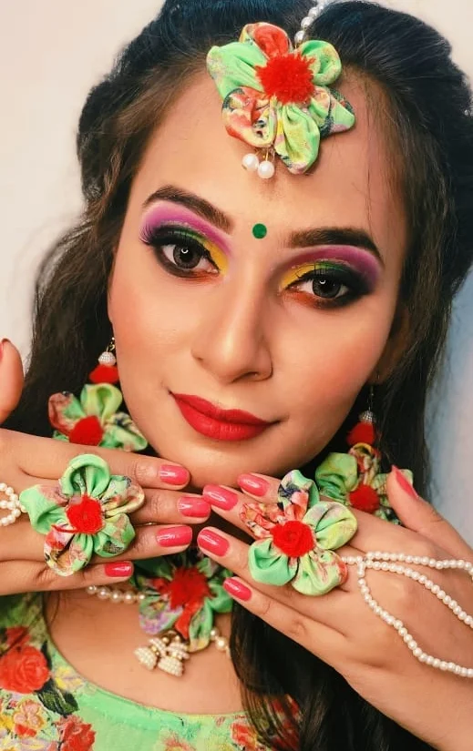 1st dream Shine Salon Panchkula haldi bride