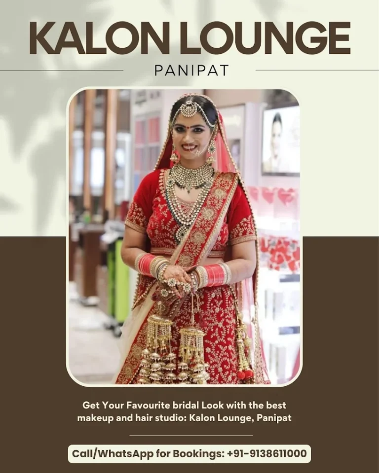 Kalon Lounge A Family Salon Panipat bride 768x960