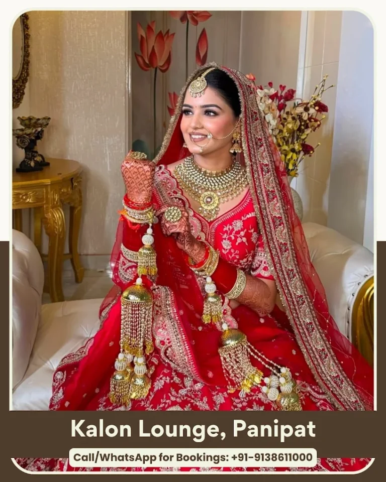 Kalon Lounge A Family Salon Panipat bride makeup 768x960