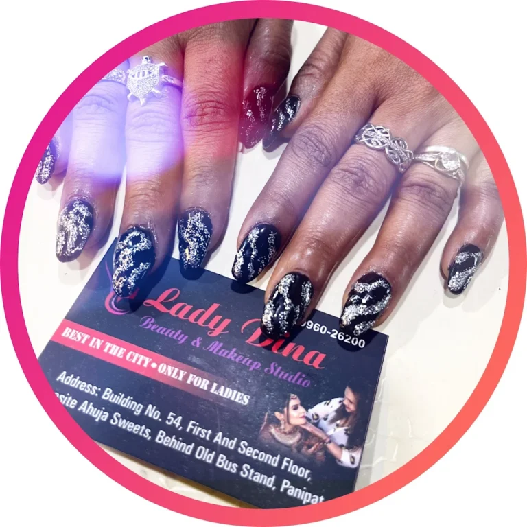 Lady Dina Beauty Makeup Studio Panipat nails 768x768