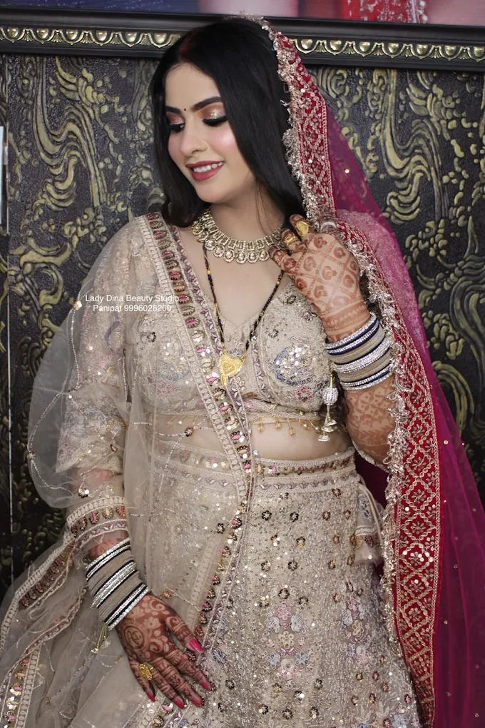 Lady Dina Beauty Makeup Studio Panipat party makeup