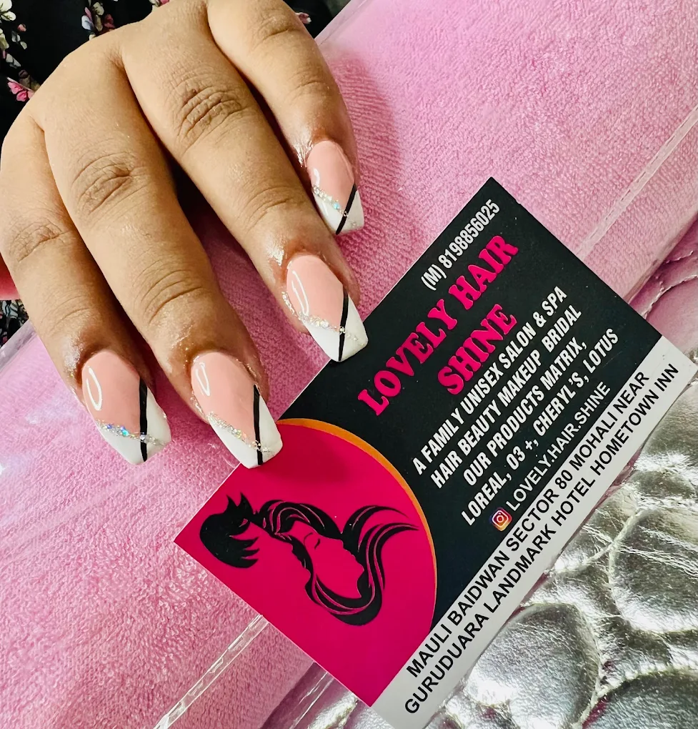 Lovely Hair Shine Salon Mohali nail