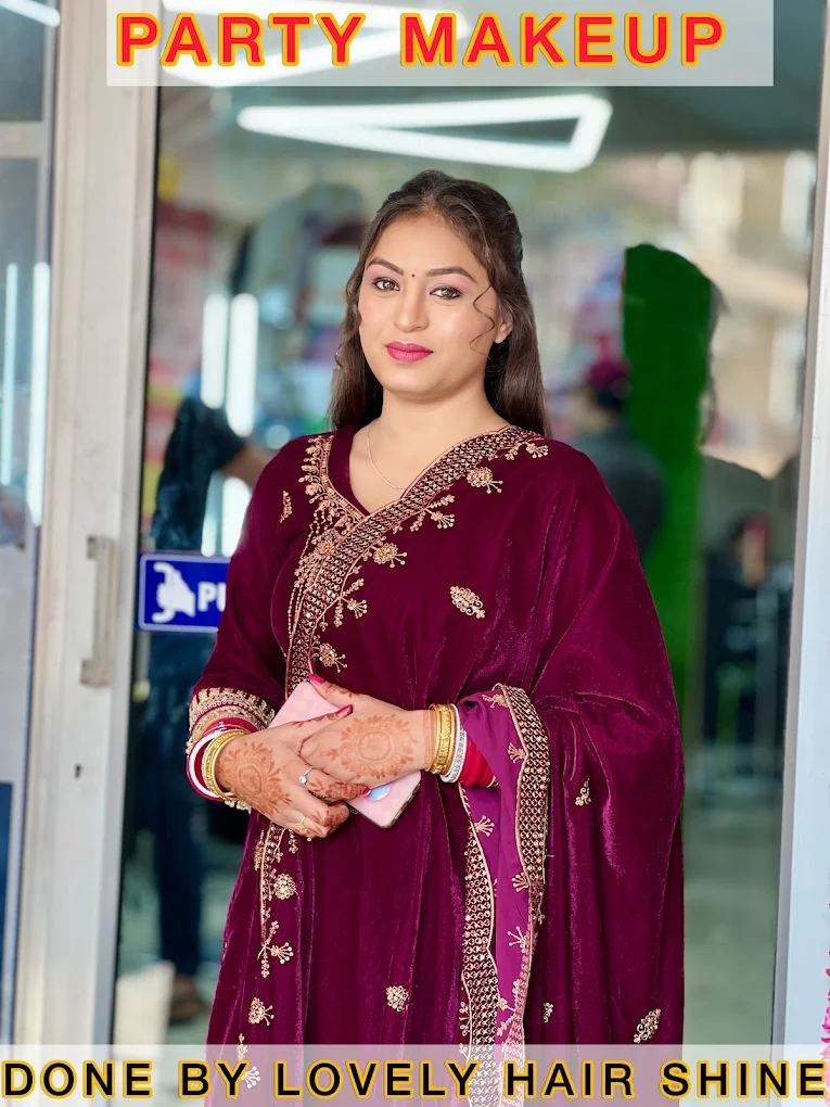 Lovely Hair Shine Salon Mohali party makeup