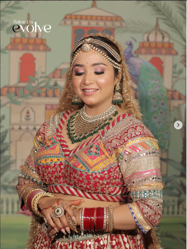 Salon da Evolve Mohali bridal makeup