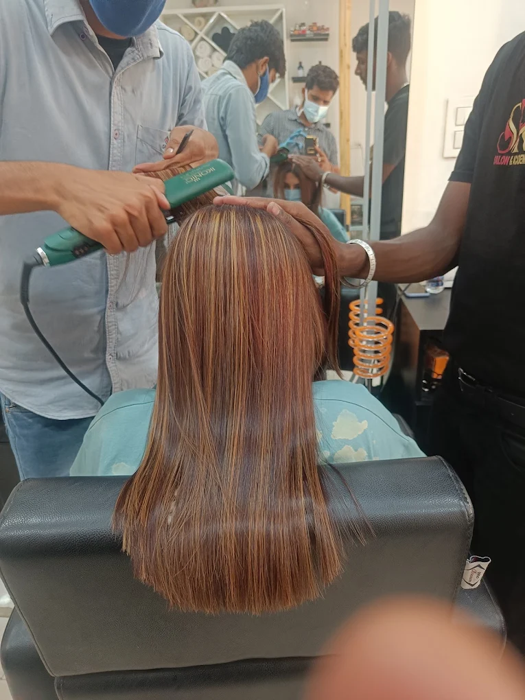 Sandeeps R Salon Academy Patiala hair colour