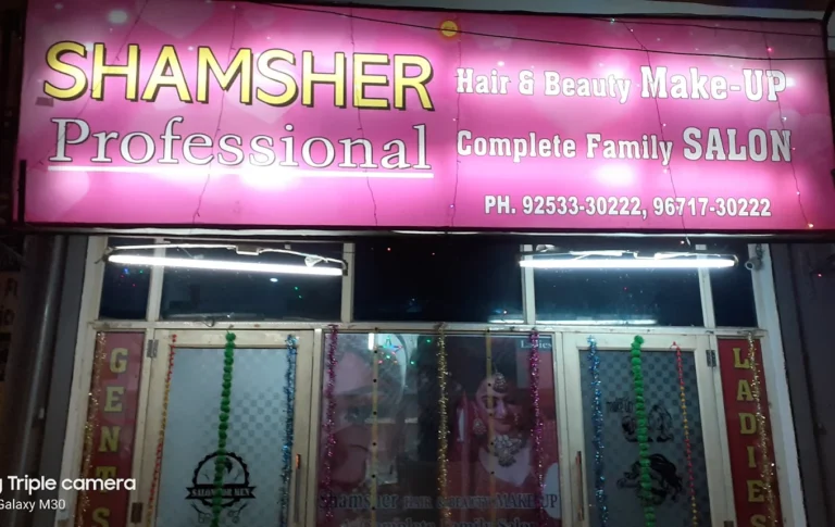 Shamsher Professional family Salon Panipat profile image 768x485