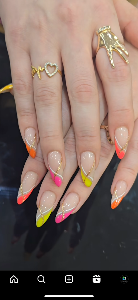 Style Zone Unisex Salon Mohali nail art