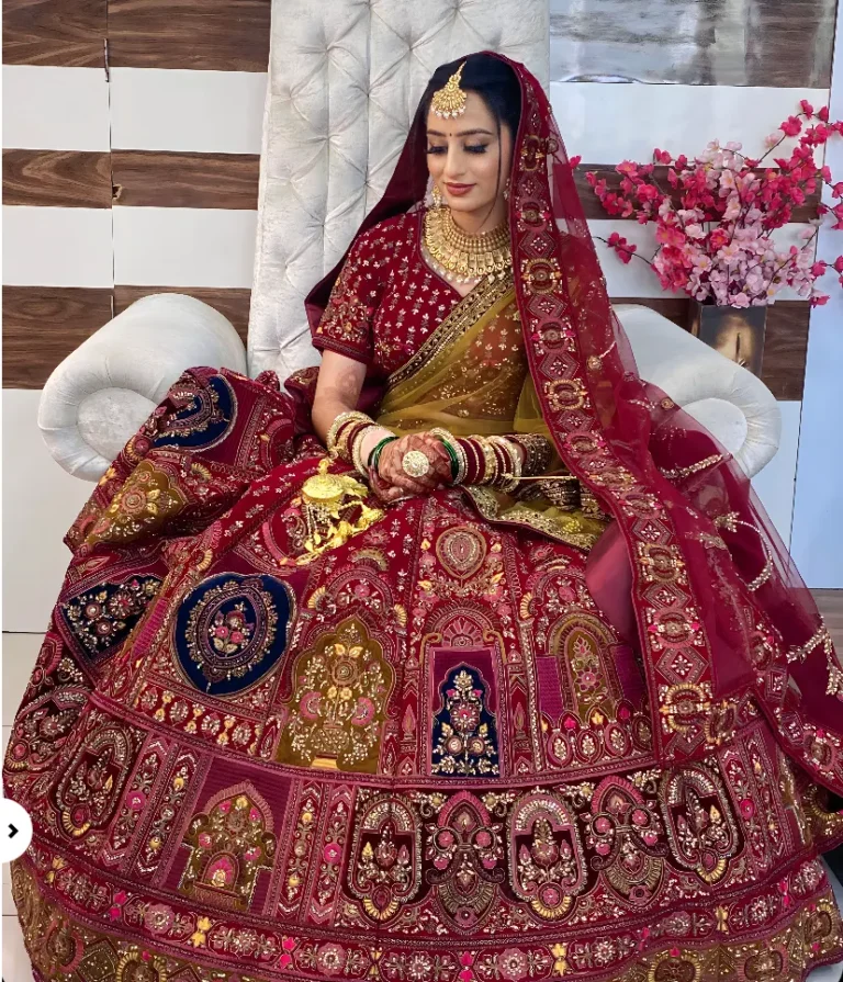 Advance Cut Family salon Hisar bride makeup 768x895