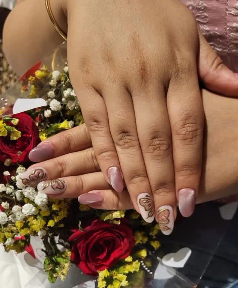 Angel Looks Salon Hisar nails art