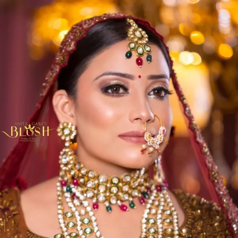 Blush Bridal Studio Makeup Academy By Anita gaba Sirsa bride 768x768