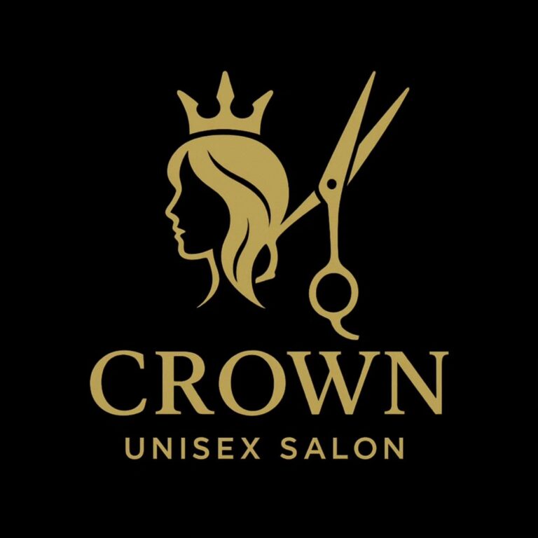 Crown unisex Salon Hisar logo 768x768