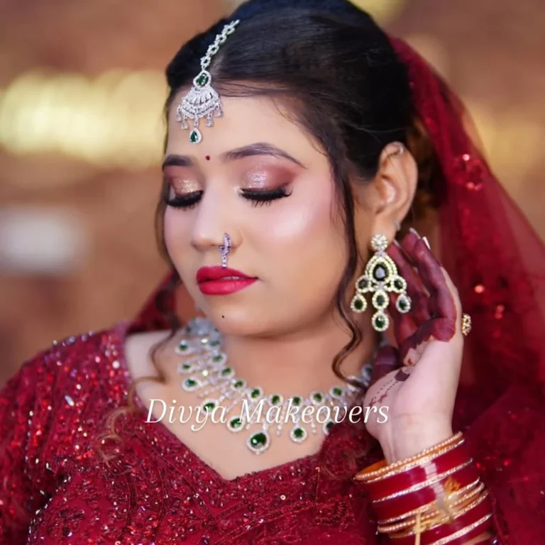 Divya Makeovers Kaithal bride makeup 768x768