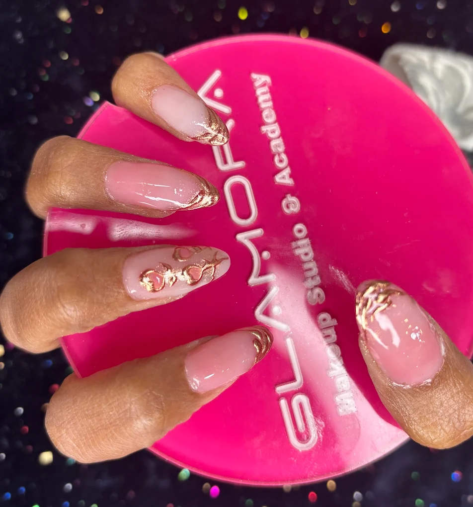 Glamora Makeup Nails Studio and Academy Sirsa nail extension