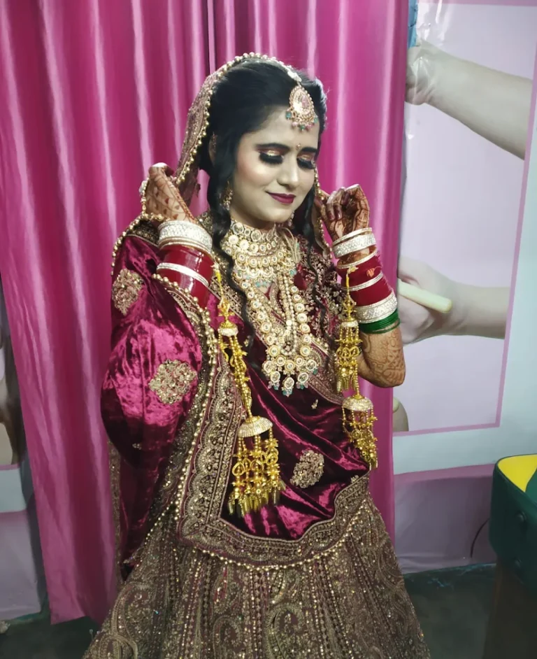 Glow Makeovers Academy By Varsha Saini Rohtak bridal 768x942