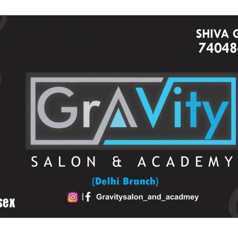 Gravity Salon Academy Hisar logo 768x768