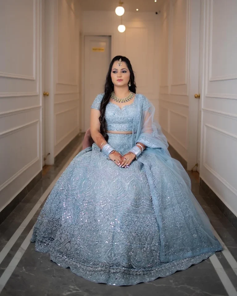 Hair Masters Rohtak engagement look 768x959