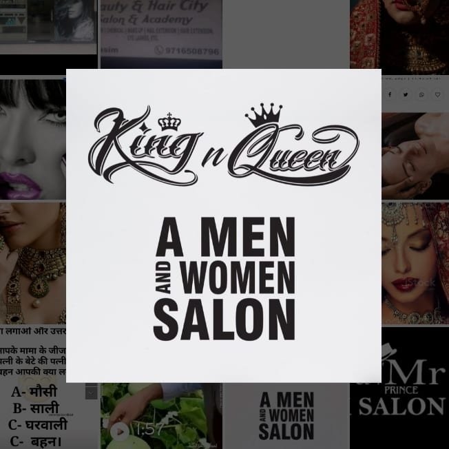 King n Queen Unisex salon Sonipat logo