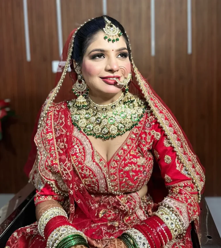 Meena Taneja Makeovers Sonipat bride 768x862