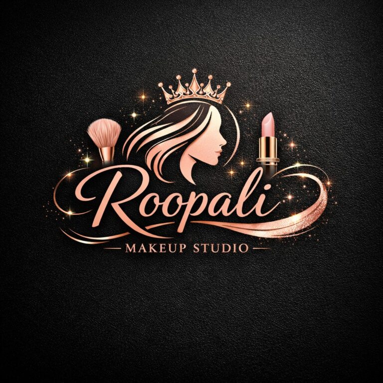 Roopali Makeup studio Jind logo 768x768