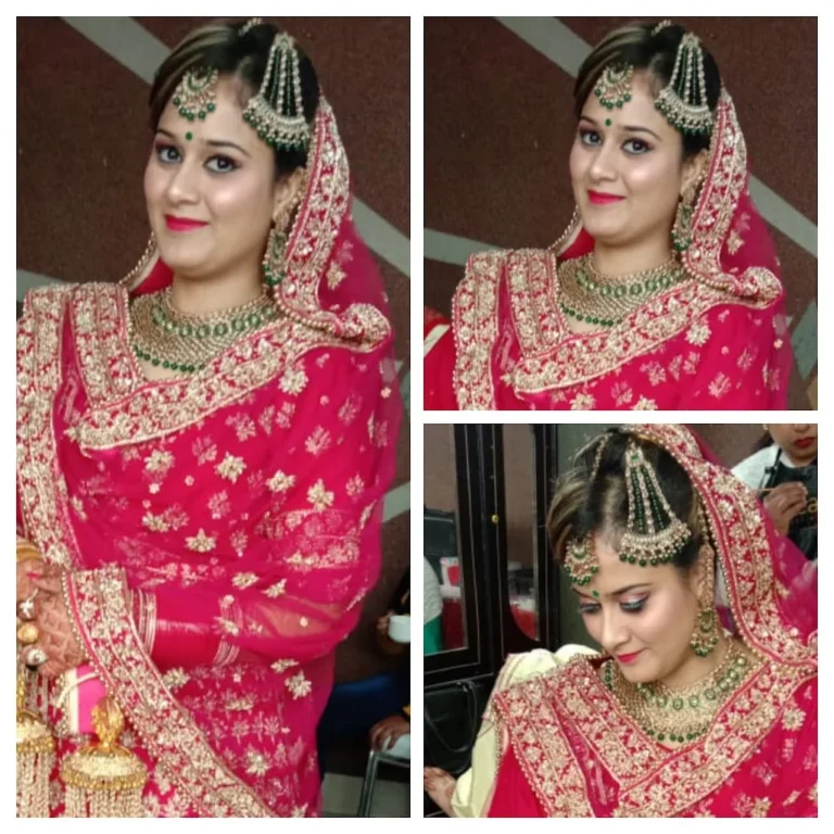 Royal salon Academy Kaithal bride makeup 768x768