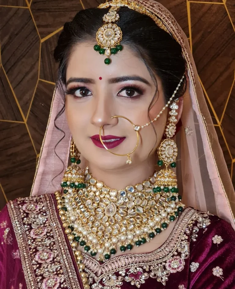 Touch Glow Salon Jind bride makeup 768x945