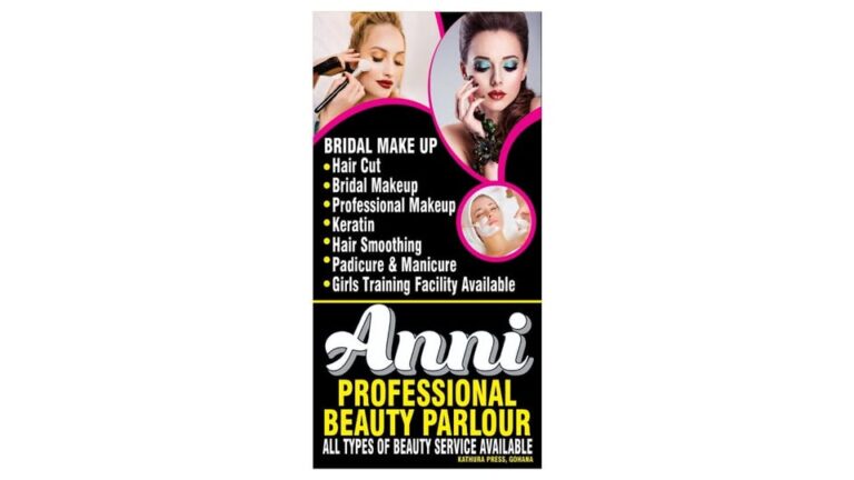 Anni professional beauty parlour Gohana logo 768x432