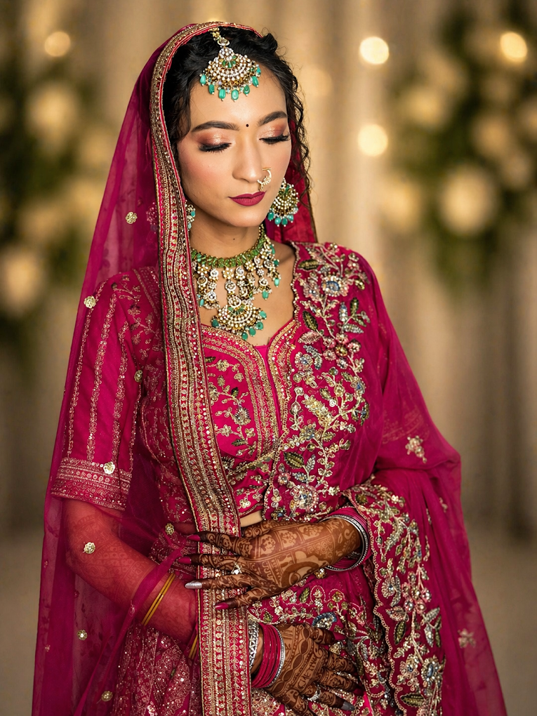 BM Studio Salon Academy Faridabad bridal makeup