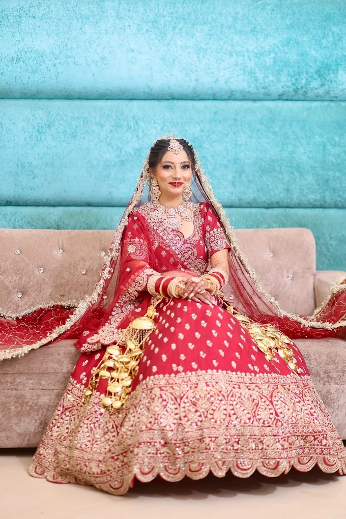 Brushed by wadhwas Salon faridabad bride
