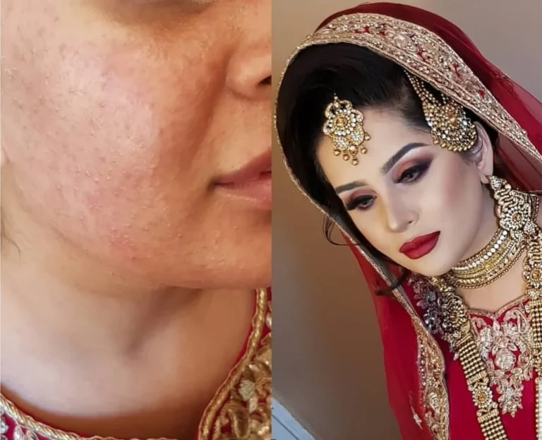 ELF ERA Salon Dabwali bride makeup 768x623
