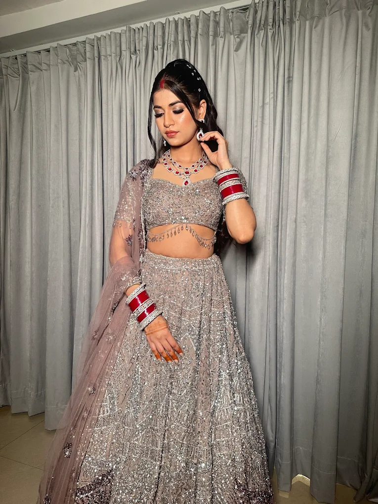 Elegance by Dolly Faridabad reception makeup
