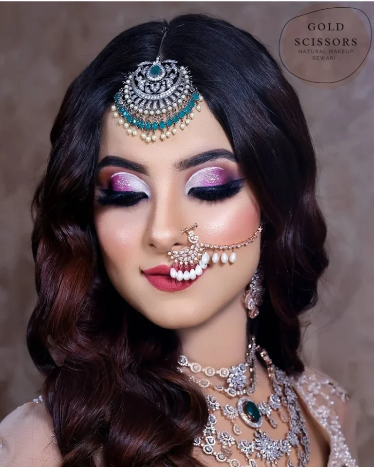 Gold Scissors Unisex Salon Rewari makeup 768x959