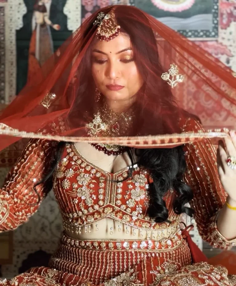 Just Glam Makeup Studio Faridabad bride 768x930