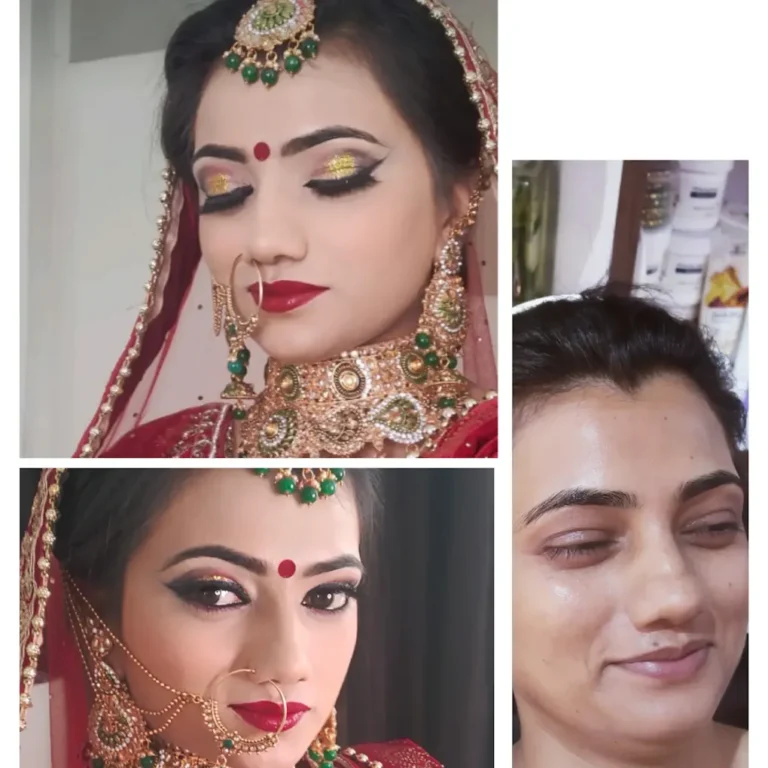 Kavita Beauty Salon Academy Rewari bridal makeup 768x768