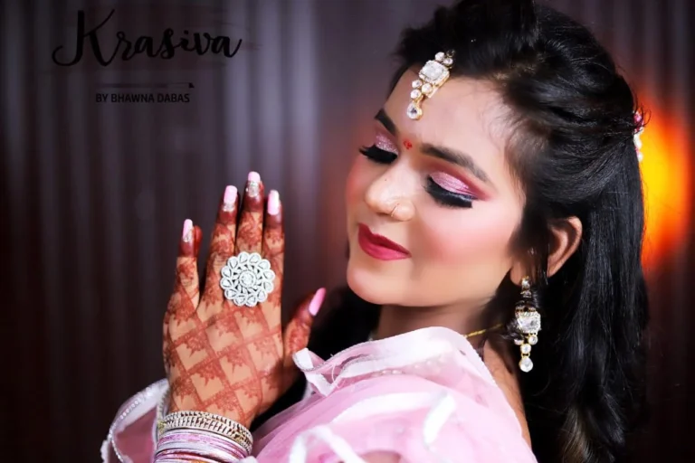 Krasiva Hair Beauty Makeup Studio Faridabad makeupp 768x512