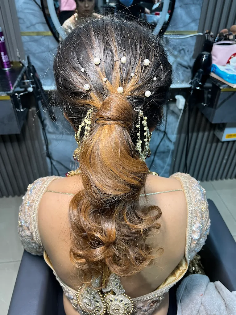 Makeup by Lavisha Arora Pinjore hairdo