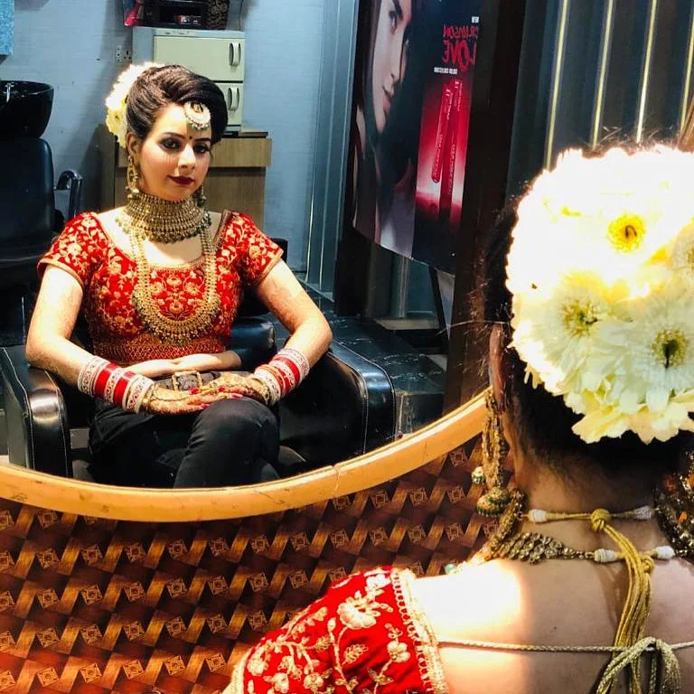 Matrix salon yamunanagar bride makeup