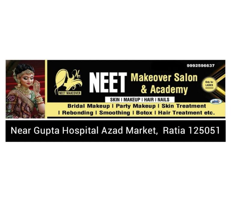 Neet makeover Salon Academy Ratia logo 768x687