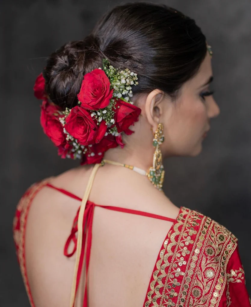 Pixel beauty Unisex salon by Geetika Mua Rewari bridal hairdo