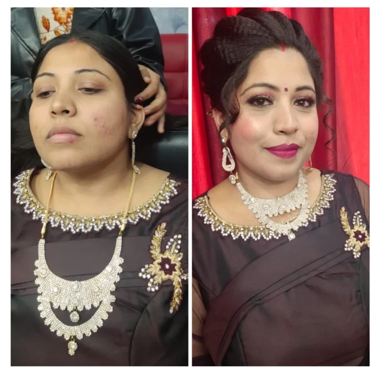 Shilpa Makeovers Yamunanagar party makeup 768x768