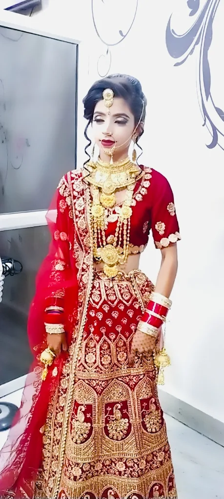 Shree Radhe Beauty Hair Salon fatehabad bridal makeup