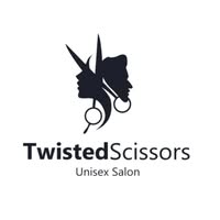 Twisted Scissors Unisex Saloon faridabad logo