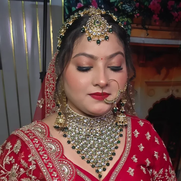 Viansha Beauty Nation Faridabad bride 768x768