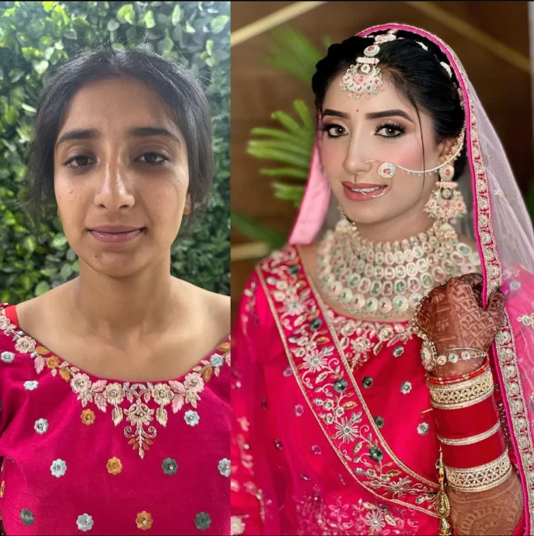 kraze beauty salon Tohana bridal makeup 768x770