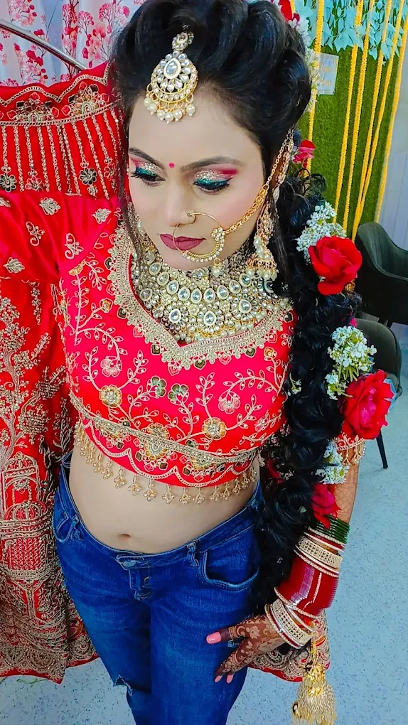 Deepika Makeovers Salon Academy Jhajjar bride