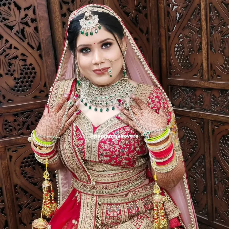 Pooja Makeovers Herbal Beauty Parlour Palwal bride 768x768