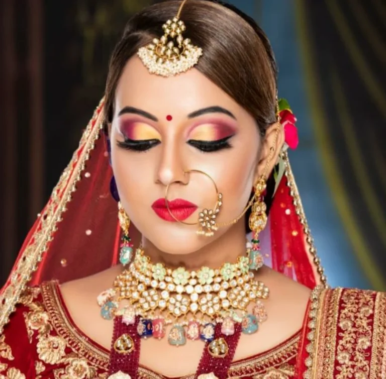 Queens Salon Jhajjar bride 768x754